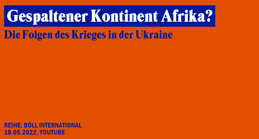 Gespaltener Kontinen Afrika? Online-Diskussion Gespaltener Kontinen Afrika?