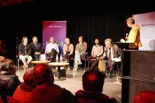 Podium der Veranstaltung "Benvenuti in München"