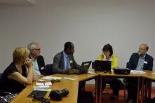 Diskussionsrunde während der Tagung