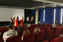 Podiumsdiskussion nach der Filmvorführung im Monopol Kino