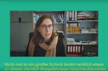 Screenshot aus dem Video "Schieflagen", wo Prof. Wrohlich zu sehen ist