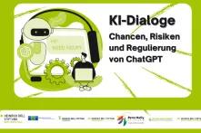 Banner mit dem Schrift "KI-Dialoge"