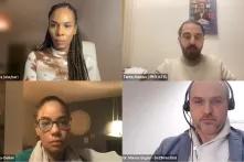 Screenshot der Aufnahme mit aller 4 Referent:innen