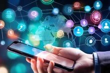 Handy soziale Medien