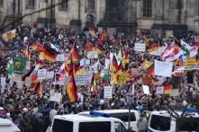Pegida Demo im Januar 2015 in Dresden