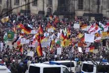 Pegida Demo im Januar 2015 in Dresden