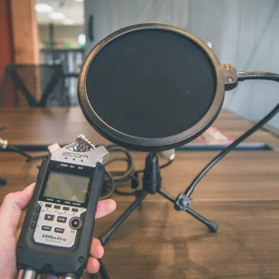 Podcastaufnahme