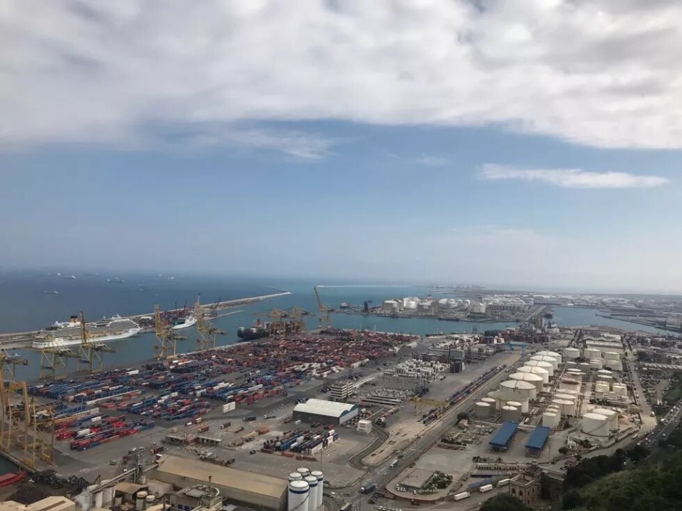 Bildungsreise - Barcelona Hafen