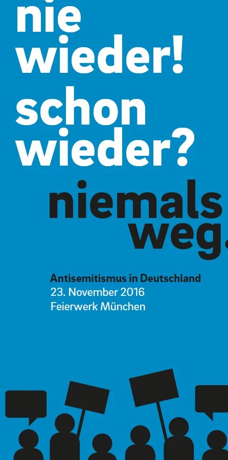 Einladungsflyer Antisemitismus in Deutschland