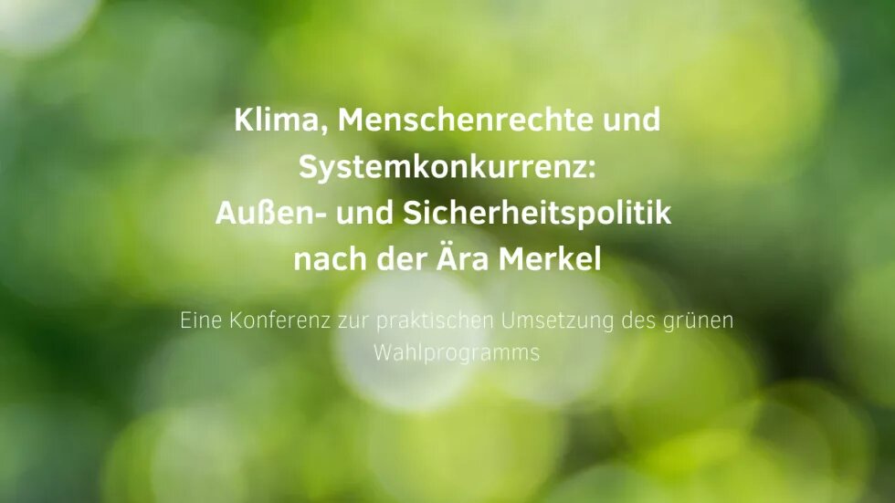 Titelbild Klima, Menschenrechte und Systemkonkurrenz Titelbild Tagung Klima, Menschenrechte und Systemkonkurrenz