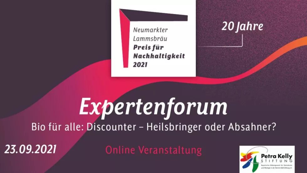 Bio für alle: Discounter - Heilsbringer oder Absahner? Veranstaltungsbild Expertenforum Neumarkter Lammsbräu