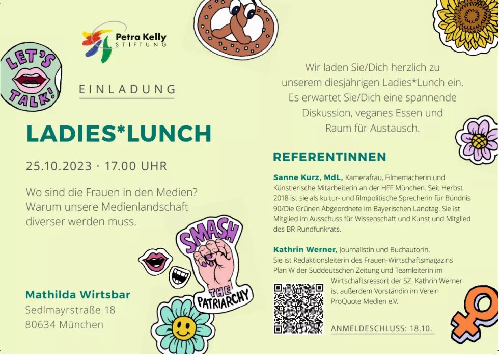 Einladungsflyer für den diesjährigen Ladies*Lunch