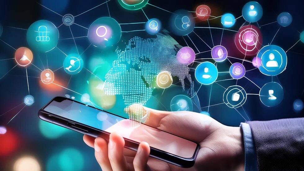 Handy soziale Medien