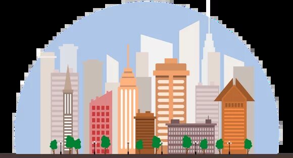 Abbildung einer Stadt