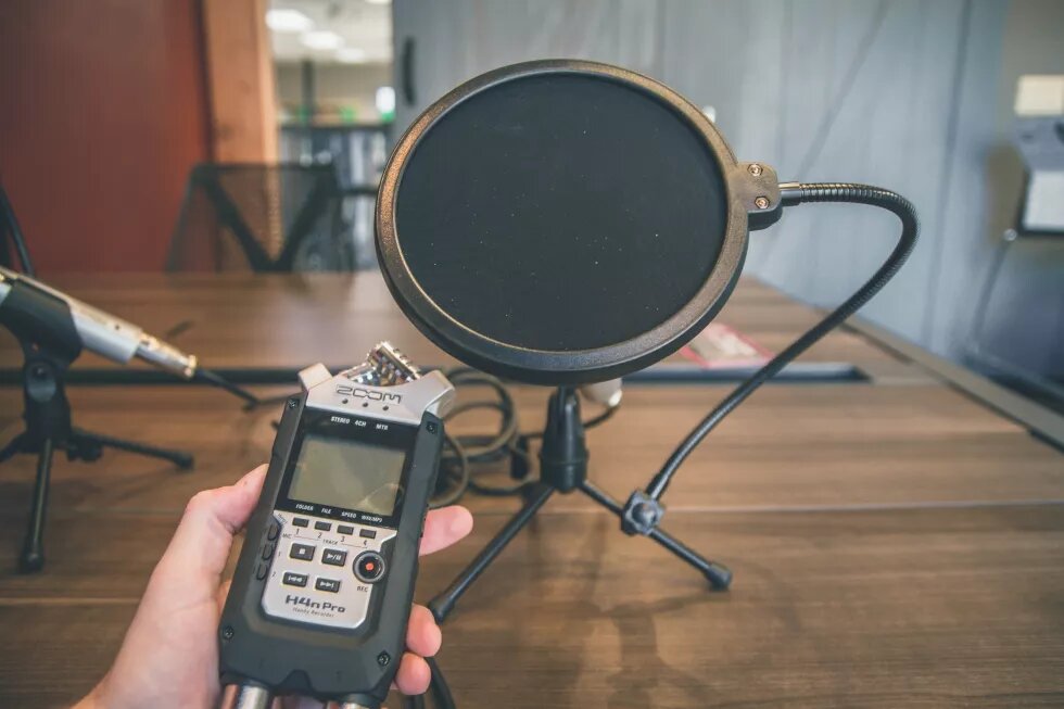 Podcastaufnahme